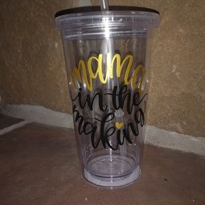 Mama in the making straw cup